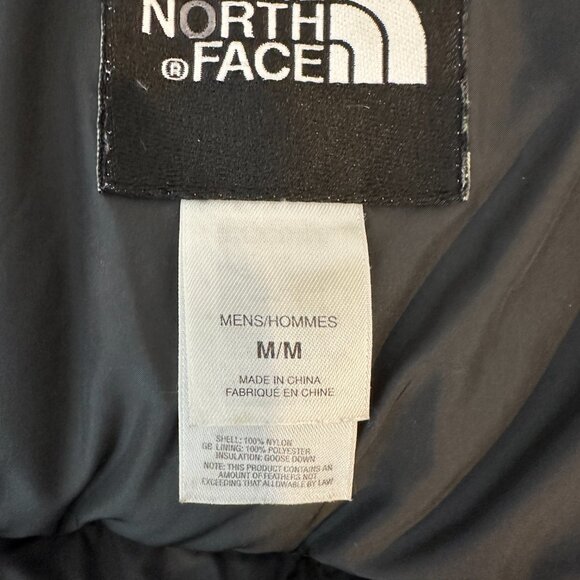 The North Face 700 Men's Sz M Goose Down Gold Yellow Retro Nuptse Puffer Vest - Picture 12 of 13
